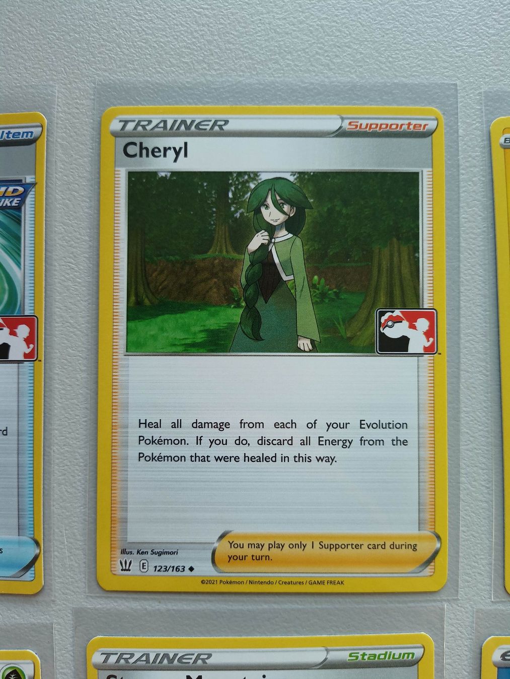 Pokémon Sammelbilder & Trading cards: Cheryl - Pokemon TCG Prize Pack Stamp Stempel – Gebraucht aus Altstätten SG von GGsGameshop