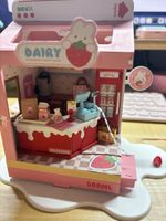 DIY Miniaturhaus – Hasen Erdbeer-Laden – Handarbeit