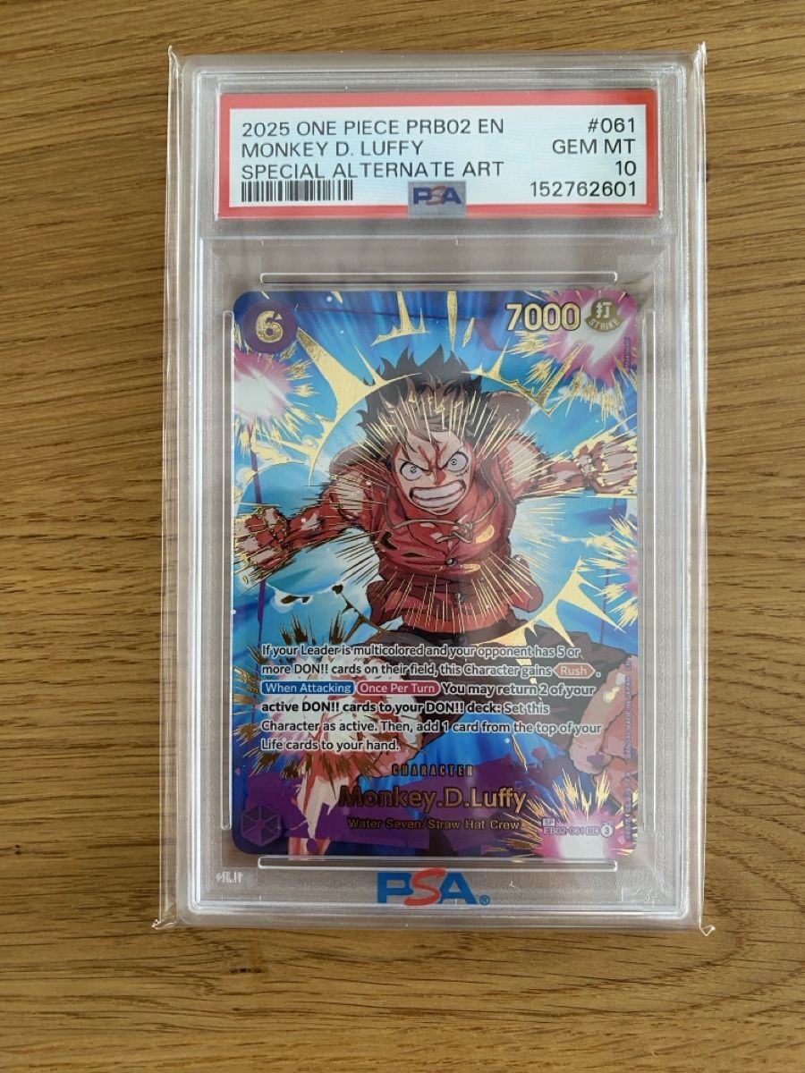 Bandai Carte collezionabili: One Piece Monkey D. Luffy EB02 - Secret Rare PSA 10 – Nuovo (secondo la descrizione) da Amriswil venduto da AlpAde_