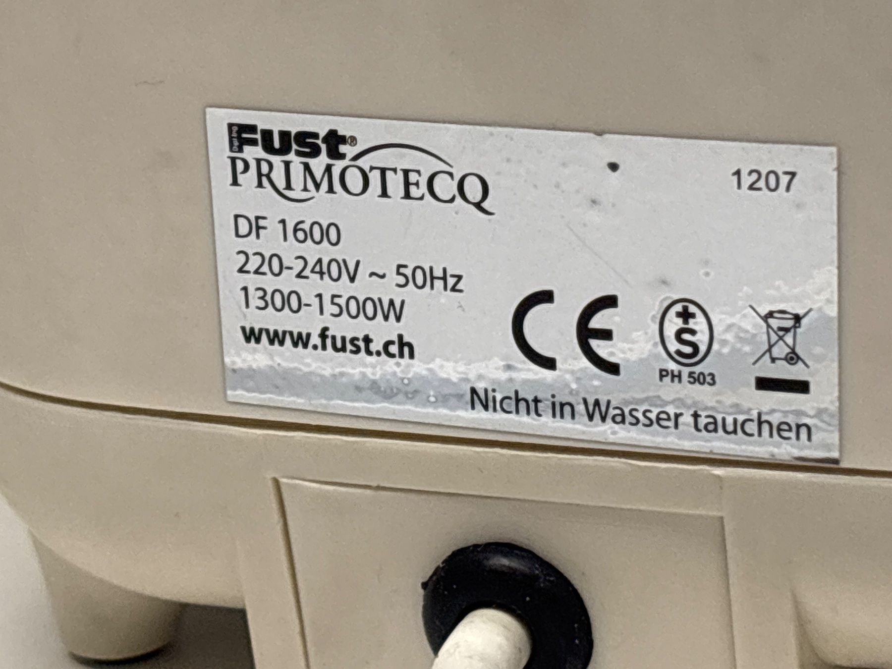 Primotecq Elettrodomestici da cucina: Fritteuse Fust Primotecq DF 1600 – Usato da Ittigen venduto da Steckenpferd 3