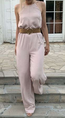 Eleganter Damen-Jumpsuit in zartem Rosé