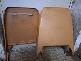 2x panneaux arrière Sièges Vintage Orange Années 70