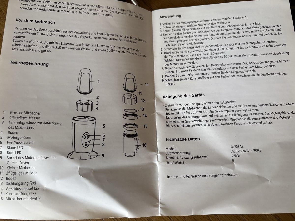 Küchengeräte: Multifunktionsmixer Intertronic – Neu (gemäss Beschreibung) aus Allschwil von basilea017 2