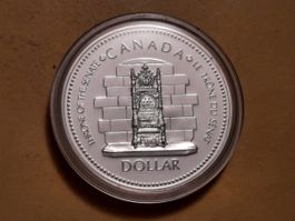 Kanada 1 Dollar "Thron des Senats" 1977 Silber