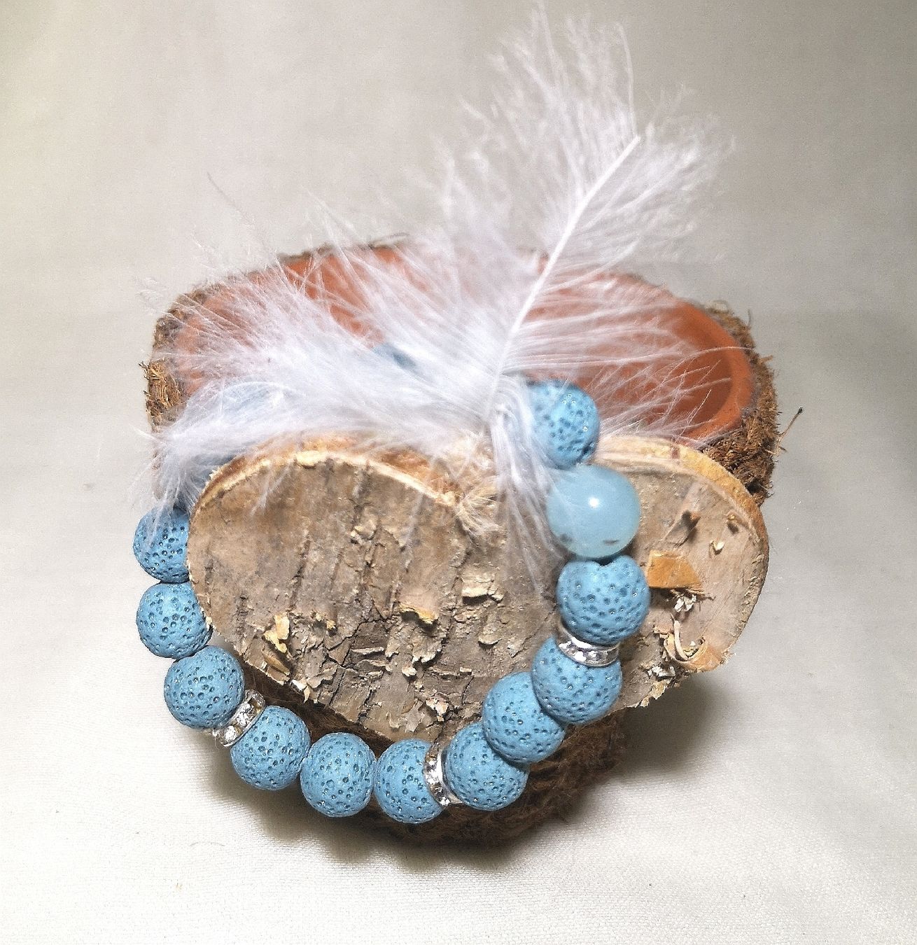 Bracciali & Braccialetti: Lava Steinarmk. türkis - Spendenaktion – Nuovo (secondo la descrizione) da Unterkulm venduto da Nachtigall 2
