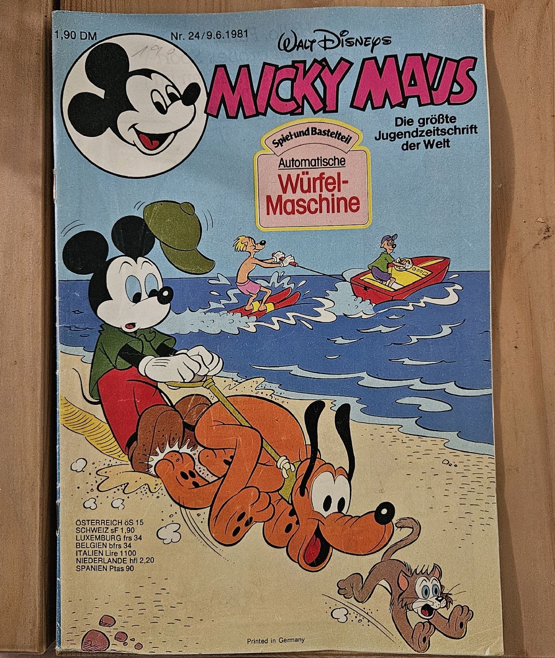 Fumetti: Micky Maus Walt Disney Nr. 24 / 9.6.1981 – Usato da Basel venduto da Melibu