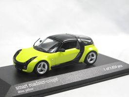 Smart Roadster Coupé 2003-2005 Shine Yellow / schwarz   1:43