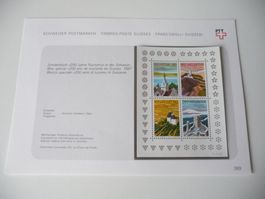 Viererblock 200 Jahre Tourismus 1987  Frankaturwert Fr 3.60