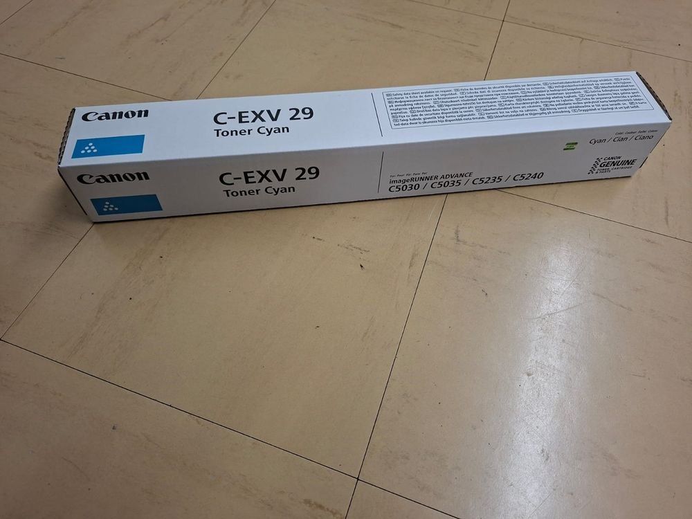 Canon Cartucce per stampanti & toner: Canon C-EXV 29 Toner Cyan – Nuovo e nell'imballaggio originale da Liestal venduto da CTEAG