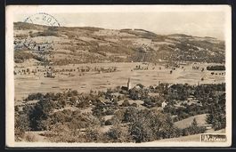 AK Reitnau, Panorama mit Kirche, 1931