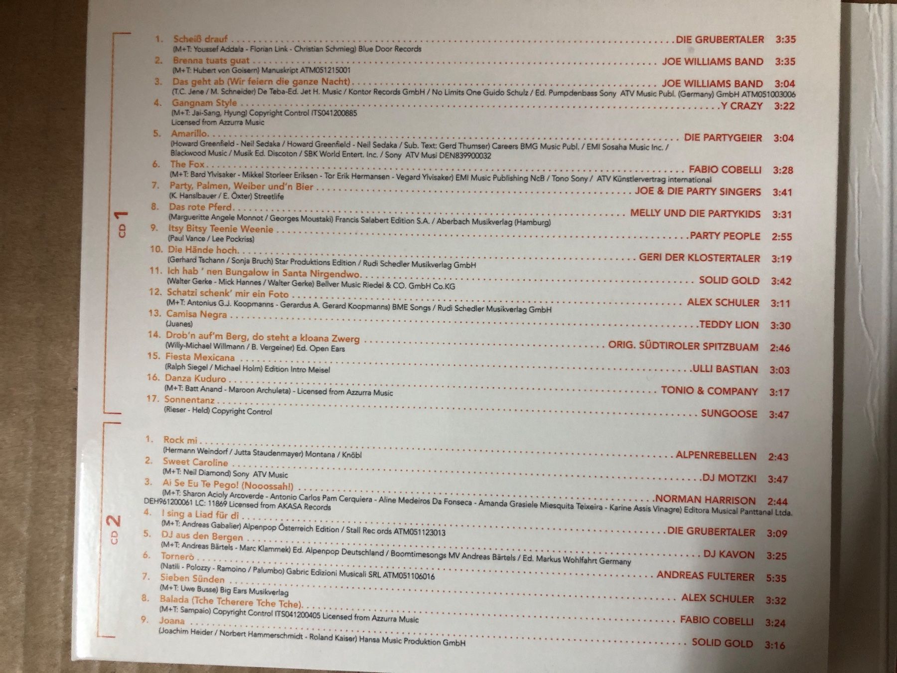 CD: Party 50 Hits 3 CDs – Usato da Eschlikon TG venduto da 1.- 2