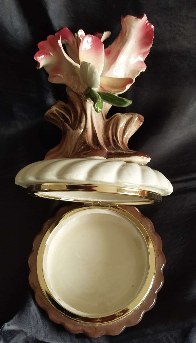 Zuccheriere: Bomboniere / Schmuckkästchen mit Blumenfigur – Nuovo (secondo la descrizione) da Zürich venduto da 1-2-3-Verkauft 7