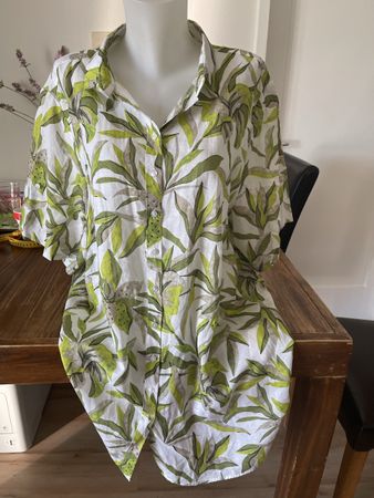 Chemise Eterna végétal 54 etat neuf 