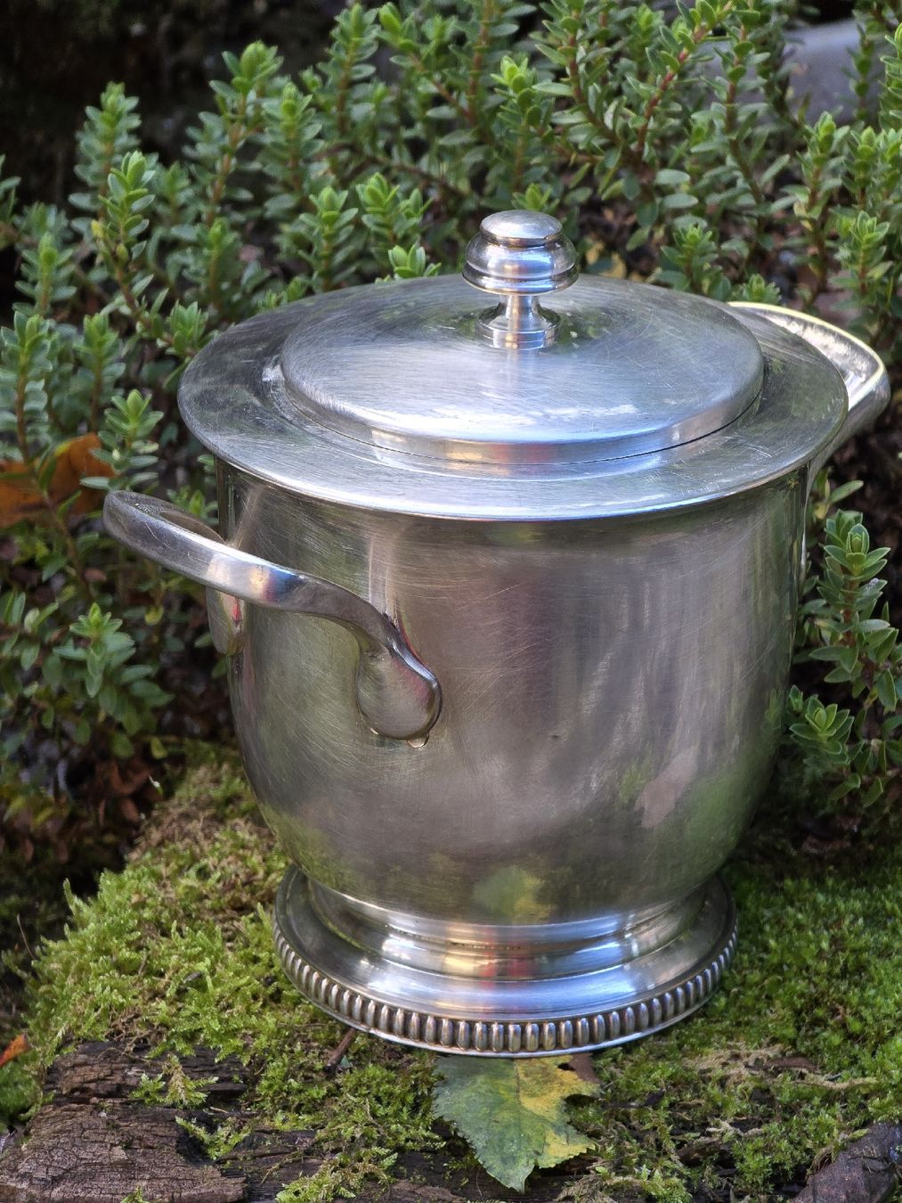 Zuccheriere: Versilbertes Dose mit Deckel, Vintage Stil – Usato da Walkringen venduto da Vanuca