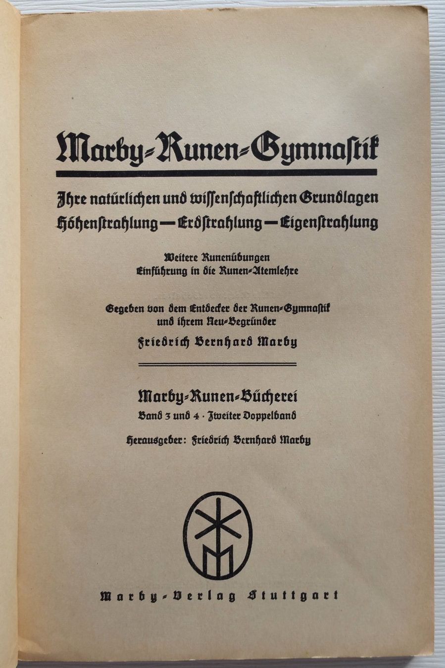 Libri: Marby-Runen-Bücherei, 4 Bände, 1932-1935 – Usato da Oberriet SG venduto da ganesh435 3