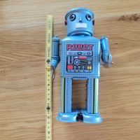 Robot en tôle mécanique à remontoir ''Open Legs' (env. 25cm)