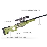Scharfschützengewehr aus Lego kompatiblen Bausteinen