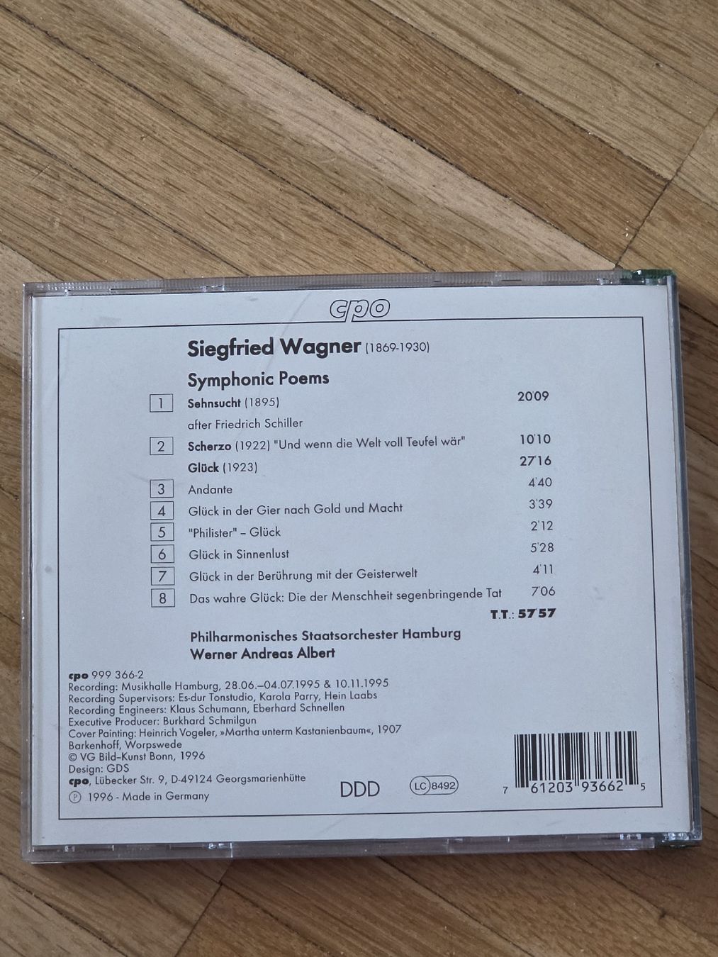 CDs: CD: Siegfried Wagner: Symphonic Poems – D'occasion à Aesch BL par immon 1