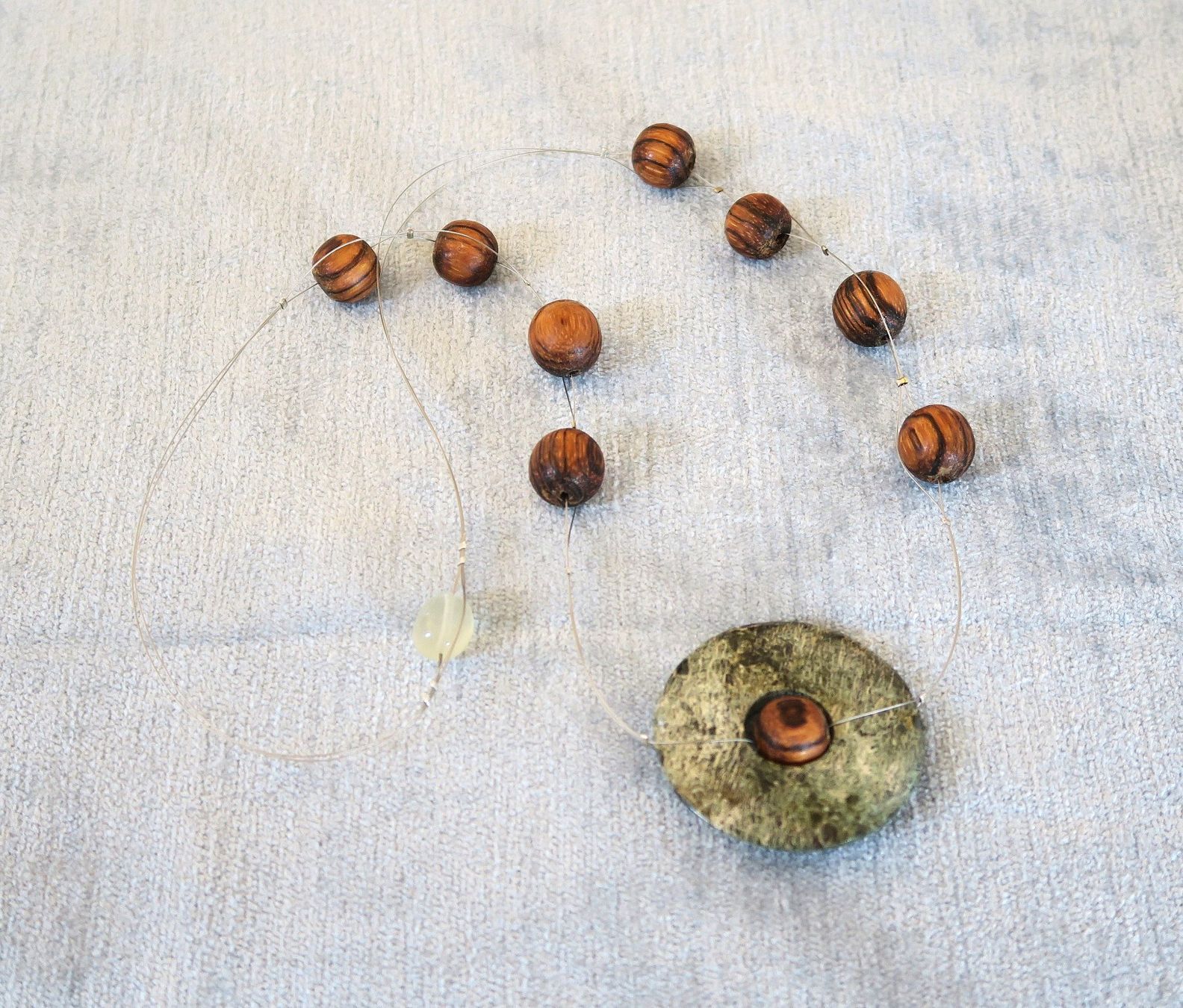 Catenine: Kette mit Naturstein/Holz – Nuovo (secondo la descrizione) da Brittnau venduto da marlenestone 2