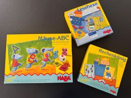 HABA Lernspiele: Spielerisch ABC, Lesen & Rechnen lernen
