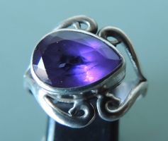 Amethyst Silber 925 Fingerring Gr. 59