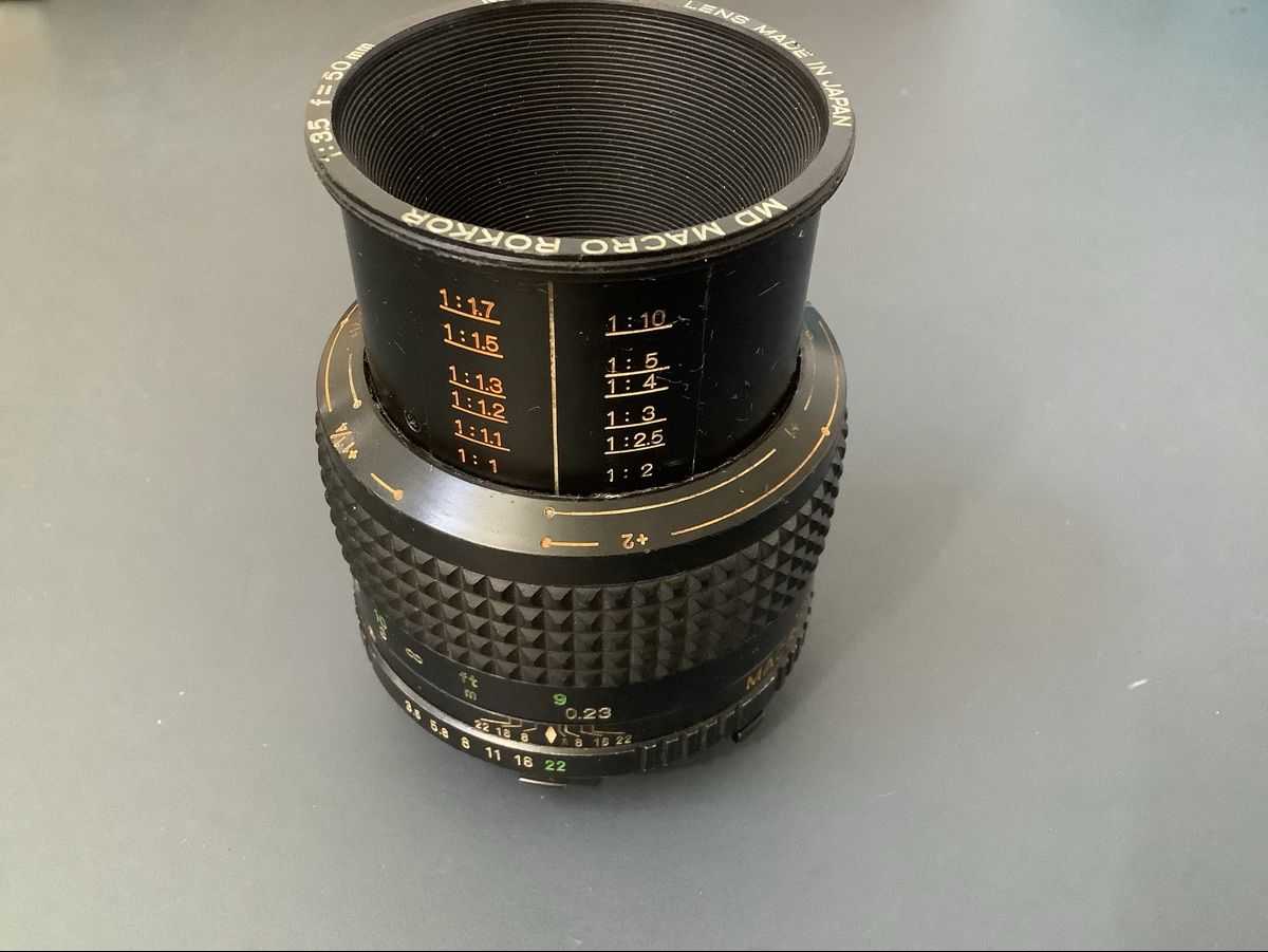 Minolta Obiettivi: Minolta Makroobjektiv, 50 mm 1:35 – Usato da Schwarzenberg LU venduto da lealea123 2