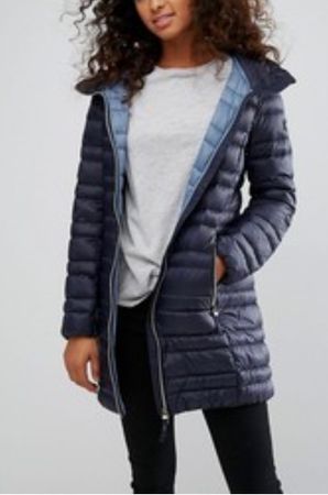 ESPRIT S M Neu /NP100CHF Gesteppter Kurzmantel Navy