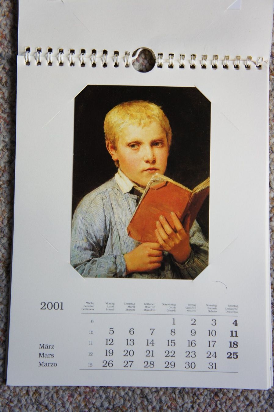 Cartoline postali: 11 Ansichtskarten Albert Anker in Wandkalender neuwertig – Nuovo (secondo la descrizione) da Ins venduto da Baj 2