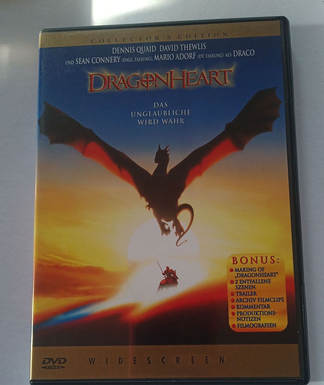 Tutti i DVDs: Dragonheart DVD Collector's Edition – Usato da Tann venduto da Veebee6