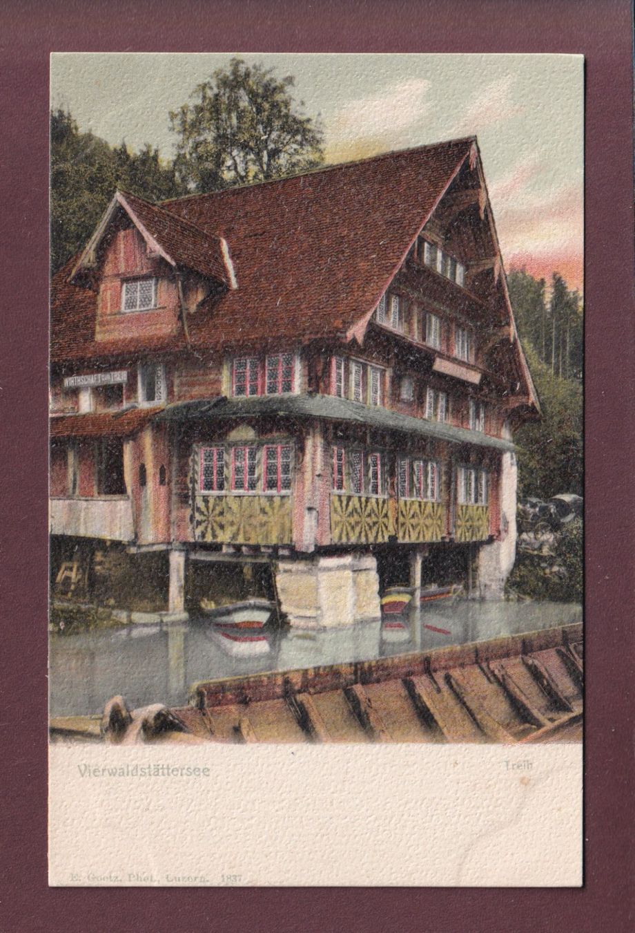 Cartoline postali: TREIB am Vierwaldstättersee – Usato da Pully venduto da nicecards