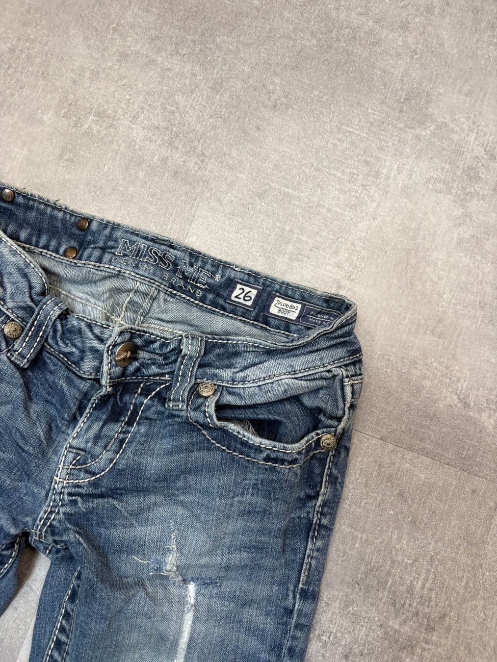 Jeans: Miss Me Bootcut Flared Jeans - Grösse S/26 – Usato da Werdenberg venduto da hase.vintage 4