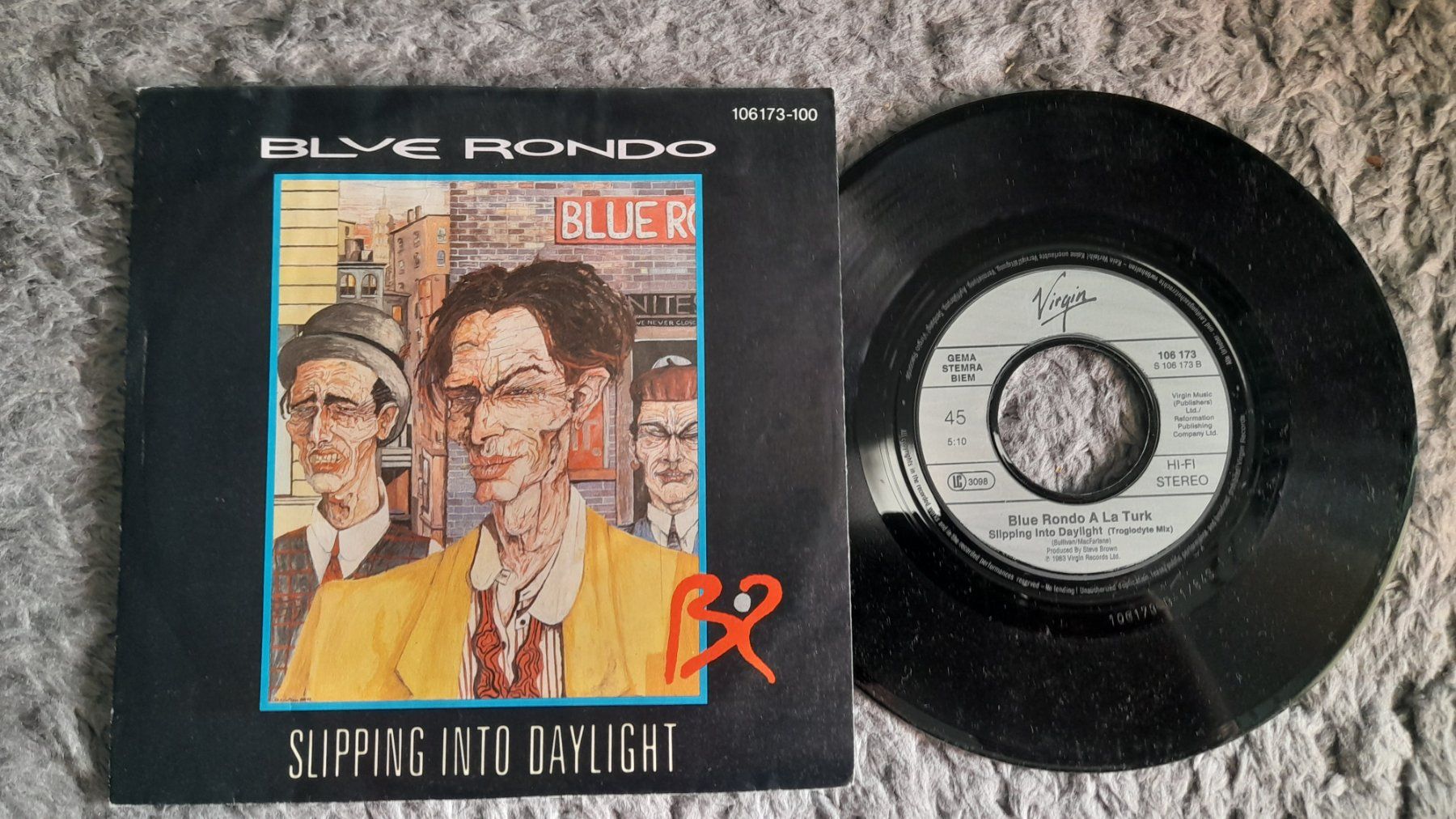 Dischi in vinile: BLUE RONDO      SLIPPING INTO DAYLIGHT   7 VINYL SINGLE – Usato da Wetzikon ZH venduto da Ramones01