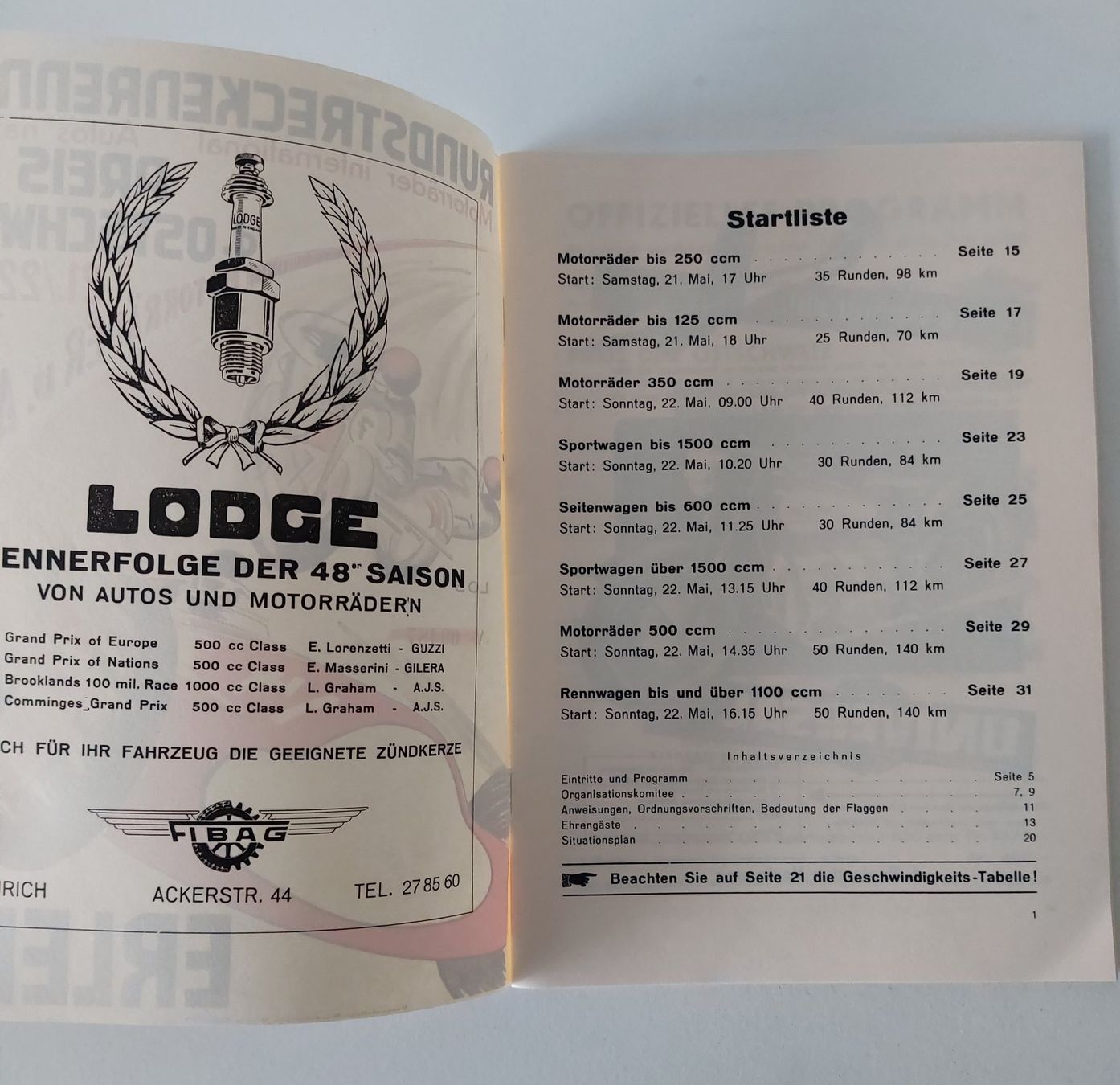 Alfa Romeo Documenti: Programmheft Erlen 1949 Rundstreckenrennen Auto Kopie – Usato da Schenkon venduto da Elbarto007 1