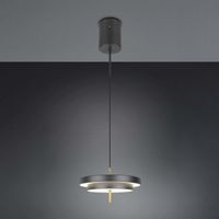 LED Pendelleuchte, Schwarz, CCT, 40 cm Ø