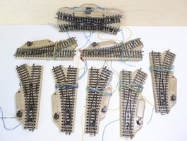 Märklin 8 x Elektro Weiche 5117 & mehr H0 M-Gleis