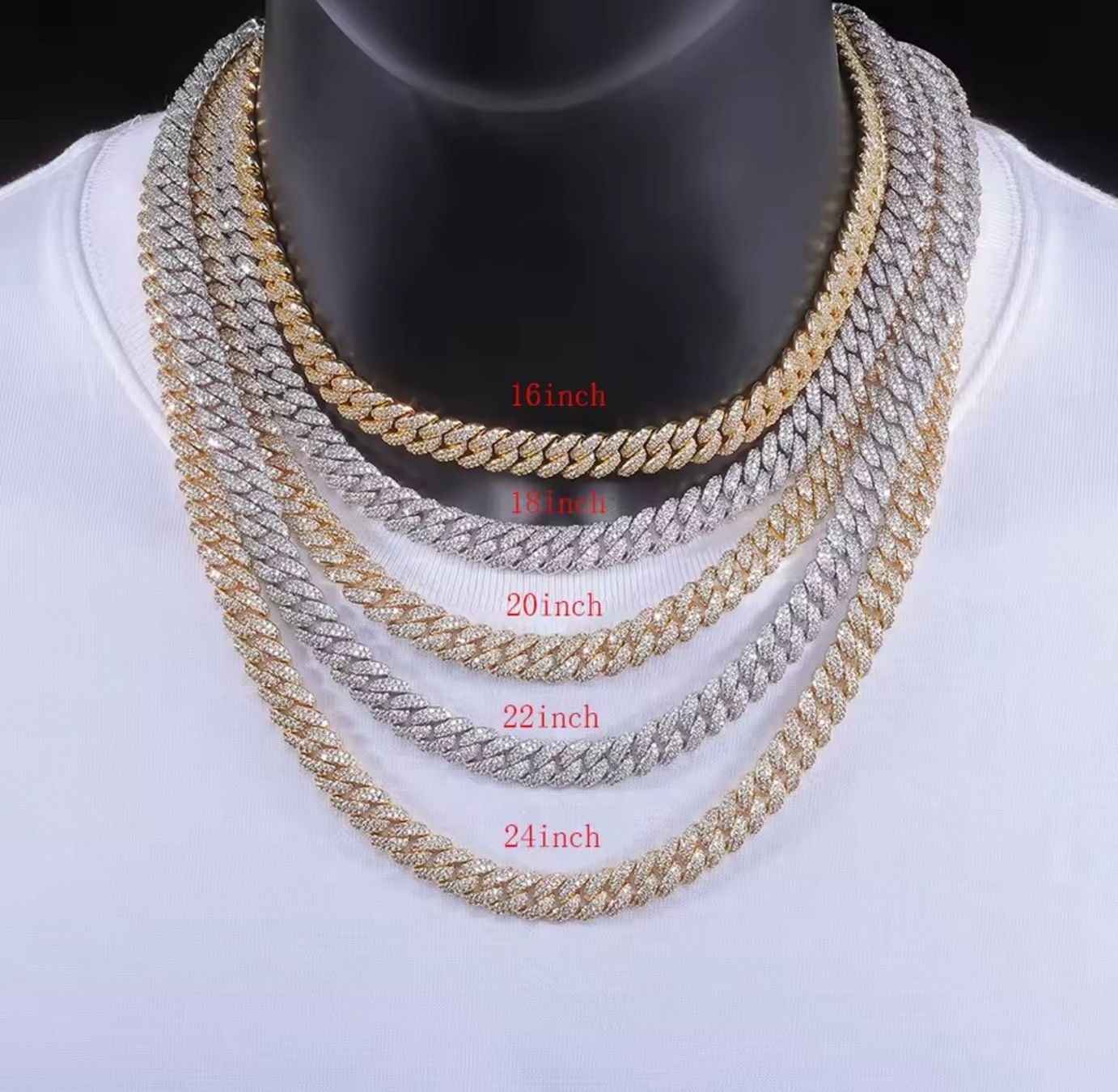 Catenine: Iced out Kette Silber 55 cm x 6mm – Nuovo e nell'imballaggio originale da Suhr venduto da ChronixChronometer 3