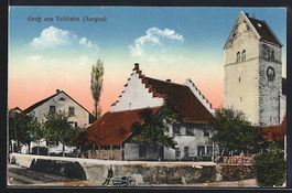 Veltheim, Strassenpartie mit Blick zur K