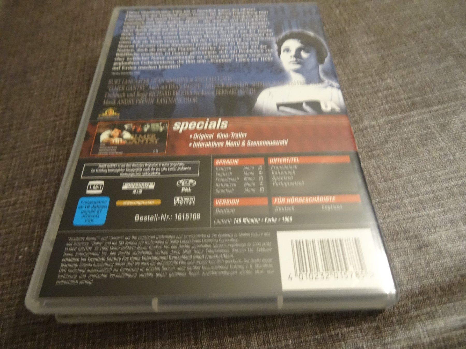 Tous les DVDs: DVD Elmer Gantry Burt Lancaster Jean Simmons – D'occasion à Olten par Disc-Verkauf 2