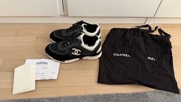 Chanel Sneaker Schwarz/Weiß  Gr. 36.5  mit Beleg