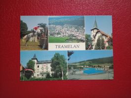 Tramelan Bern mehrbildrig mit Badi Flugaufnahme Reiter 1985