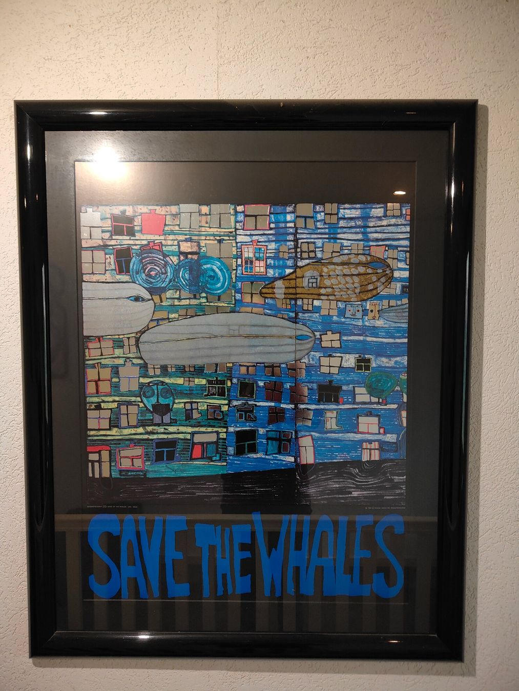 Foto & Immagini: Kunst von Hundertwasser - Save the Whales! – Usato da Arth venduto da Pfupfi66