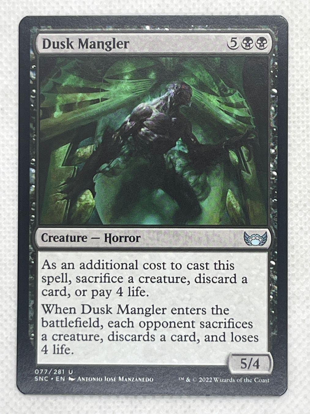 Magic The Gathering Cartes à collectionner: MTG Dusk Mangler SNC 077 Englisch Uncommon – D'occasion à Hinterkappelen par Kim1992