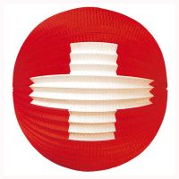 Lampion Schweiz Rund 33 cm