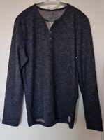 TOM TAILOR Longsleeve, dunkelgrau, Gr. L, neuwertig