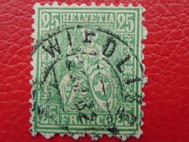 1882 Sitzende: Nr.49, sauber-O von WIEDLISBACH (AG) 150.-+