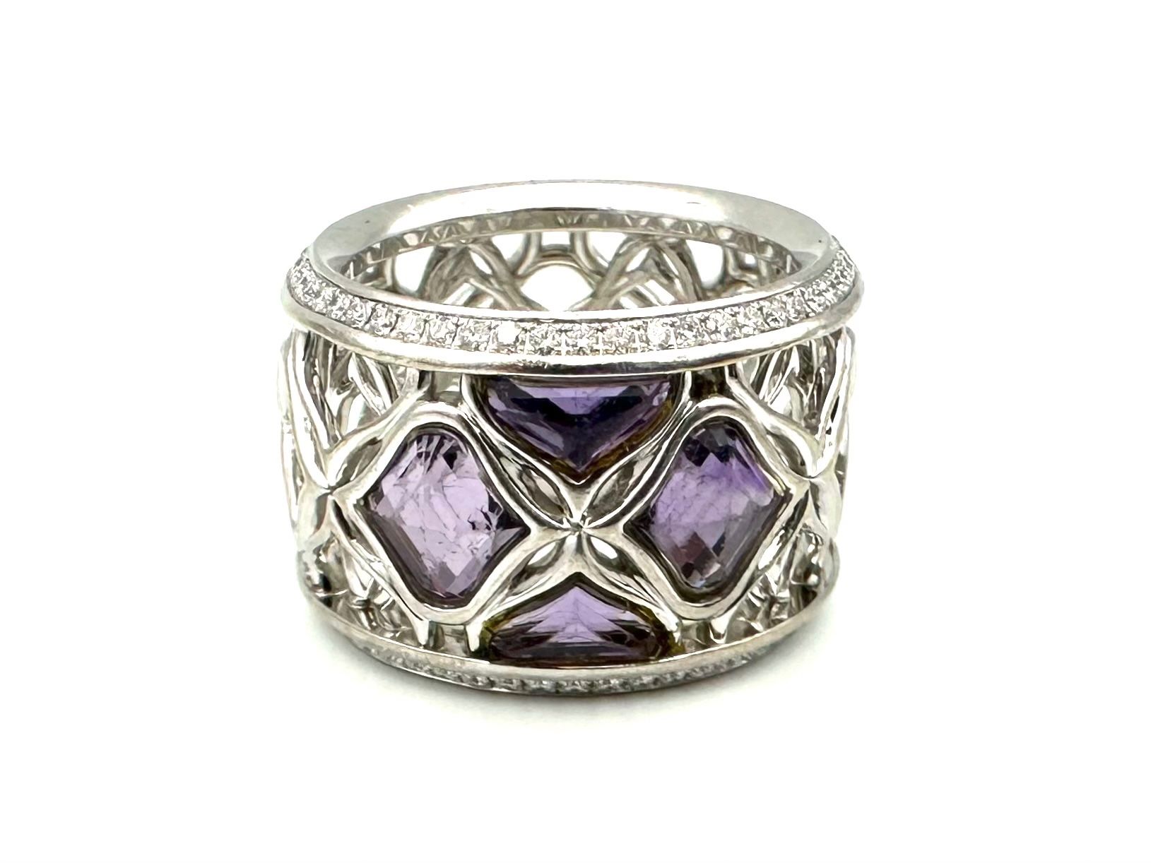 Chopard Ringe: CHOPARD. Bague "Impériale" or blanc, améthystes et diamants – Gebraucht aus Renens VD von Diademe.sarl 4