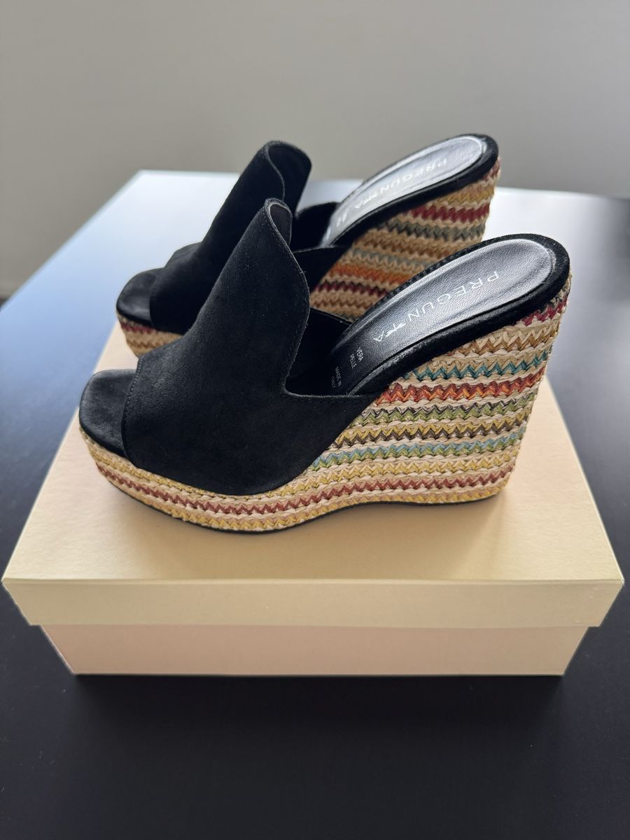Scarpe da donna: Keilsandalen Gr. 39 Leder/Stroh Pregunta – Nuovo e nell'imballaggio originale da Zürich venduto da Jen10 4