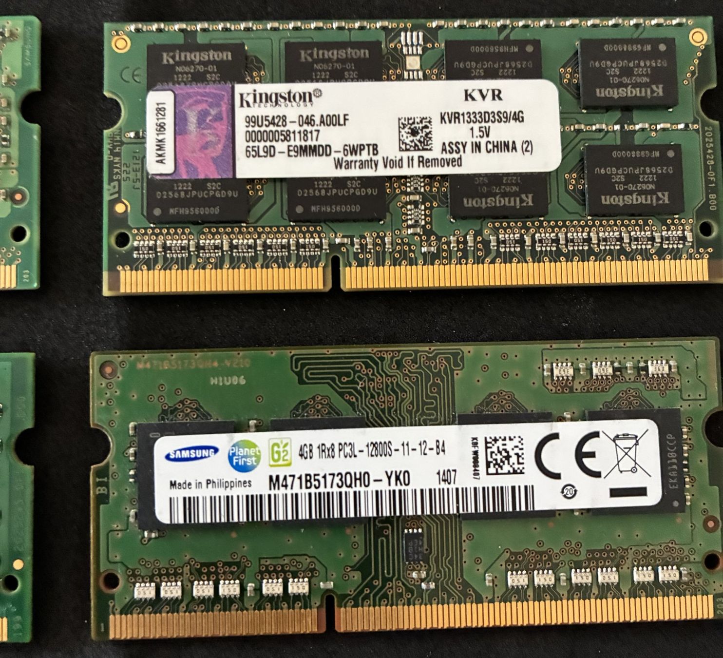 Memoria / RAM: 4 verschiedene kurze RAM Chips ab 1 Fr. – Usato da Köniz venduto da Habenix 3