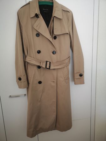 Massimo Dutti Trenchcoat Water Repellent S Beige
