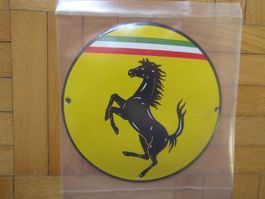 Email Schild Ferrari  rund 12 cm  Weihnachtsgeschenk